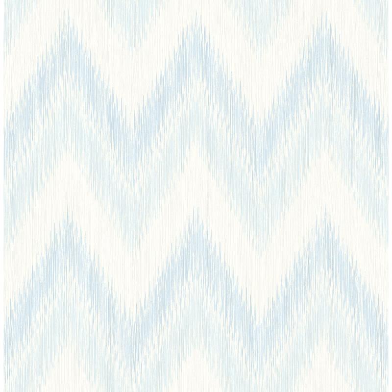 Order LN11202 Luxe Retreat Regent Flamestitch Stringcloth Blue by Seabrook Wallpaper