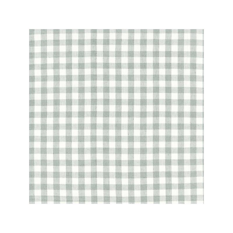 Sample 27166-004 Swedish Linen Check, Skylight - Scalamandre Fabric (SC 000427166)