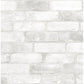 Sample 2904-22321 Fresh Start Kitchen and Bath, Cody Light Grey Reclaimed Bricks Wallpaper by Brewster