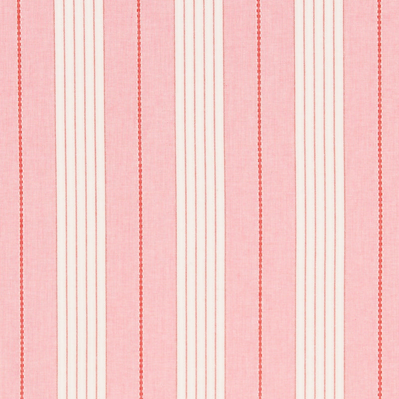 Purchase sample of 71374 Audrey Stripe, Pink  Red by Schumacher Fabric
