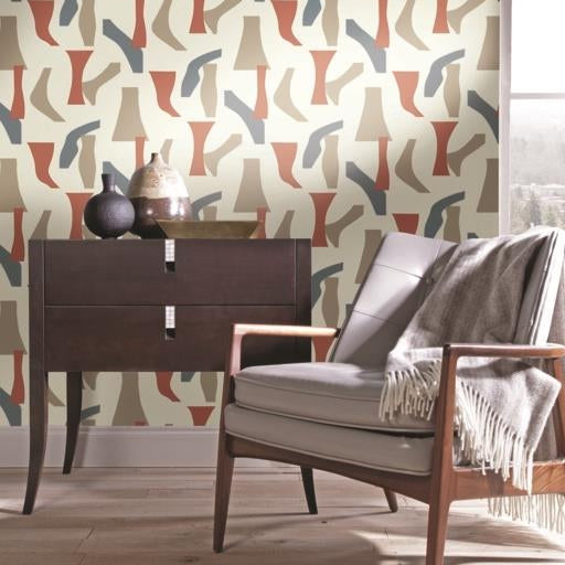 Acquire Psw1058Rl Geometrics Geometric Multi Color Peel And Stick Wallpaper