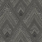 Sample RY30500 Boho Rhapsody, Panama Boho Diamonds Black Sands and Charcoal Seabrook Wallpaper