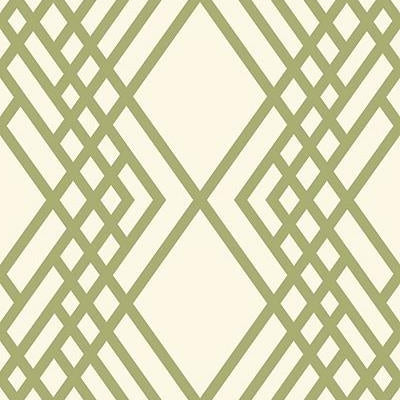 Save TA21304 Tortuga Green Lattice by Seabrook Wallpaper