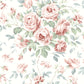 Sample 4072-70023 Delphine, Manon Rasberry Rose Stitch Wallpaper by Chesapeake