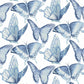 Sample 3124-13932 Thoreau, Janetta Blue Butterfly Wallpaper by Chesapeake
