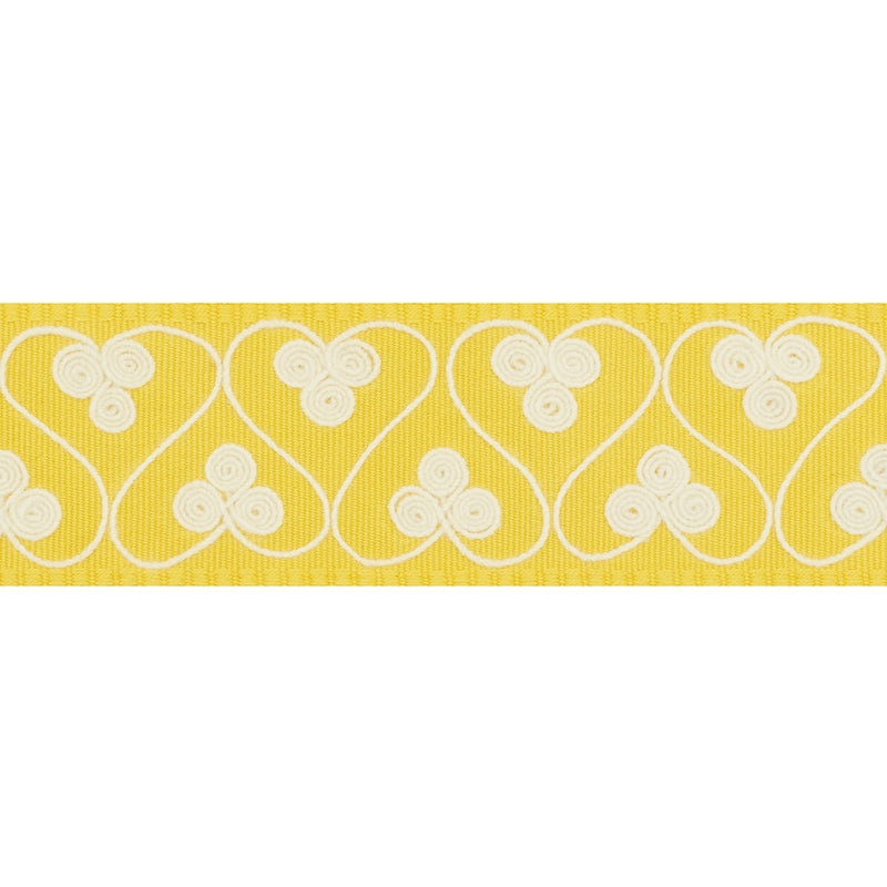 72740 | Coquette Tape, Yellow - Schumacher Fabric