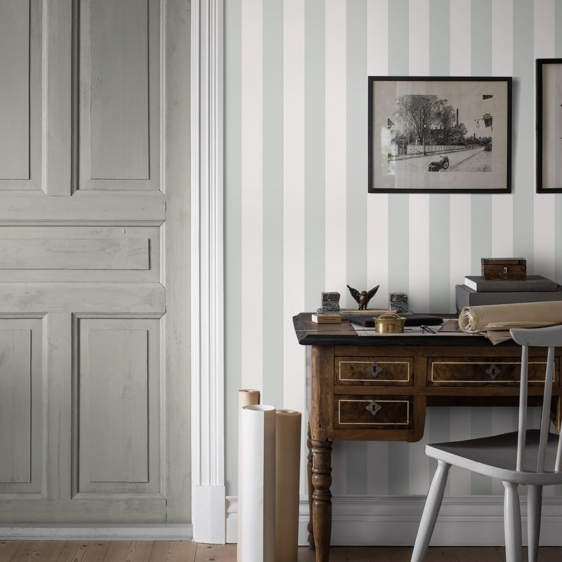 Select 7684 falsterbo stripe mineral borastapeter wallpaper