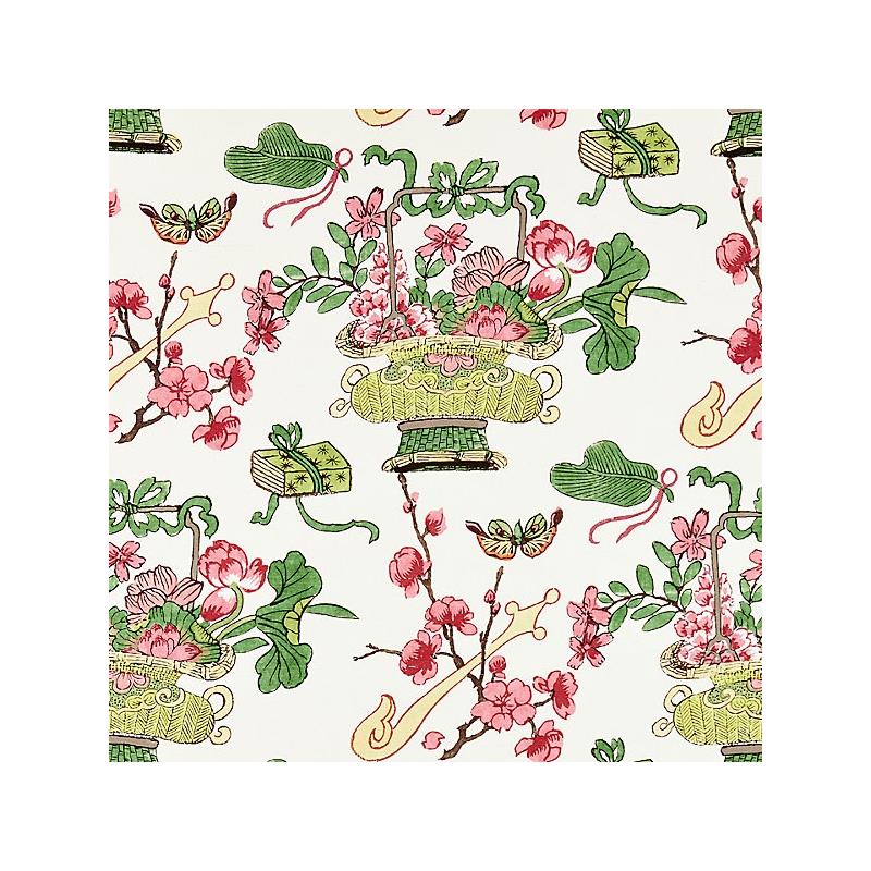 Sample 16591-001 Shanghai Blossoms, Spring - Scalamandre Fabric (SC 000116591)