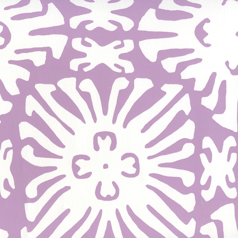 Search 2485WP-05 Sigourney Reverse Small Scale Lavender on White by Quadrille Wallpaper