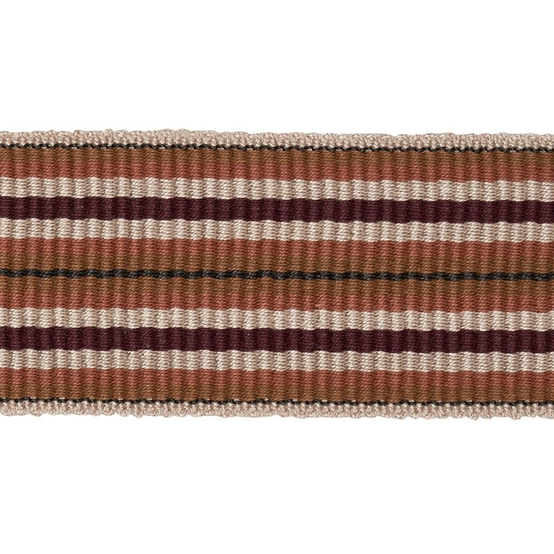 Looking 79752 Topaki Stripe Tape Medium Aubergine by Schumacher Trim