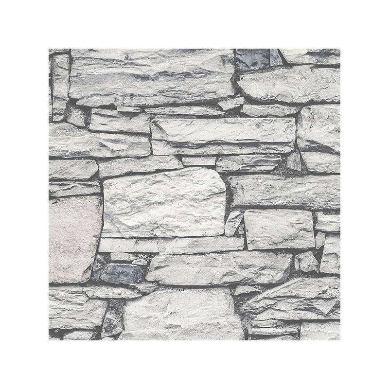 Sample G67971 Organic Textures, Grey Organic Slate Wallpaper by Norwall