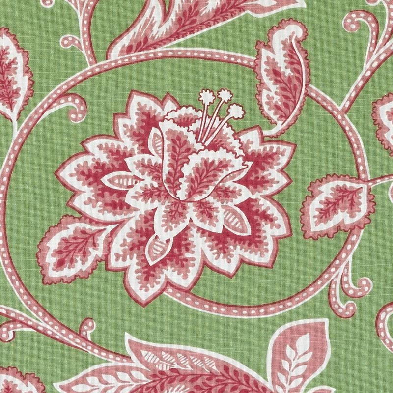 De42574-700 | Pink/Green - Duralee Fabric