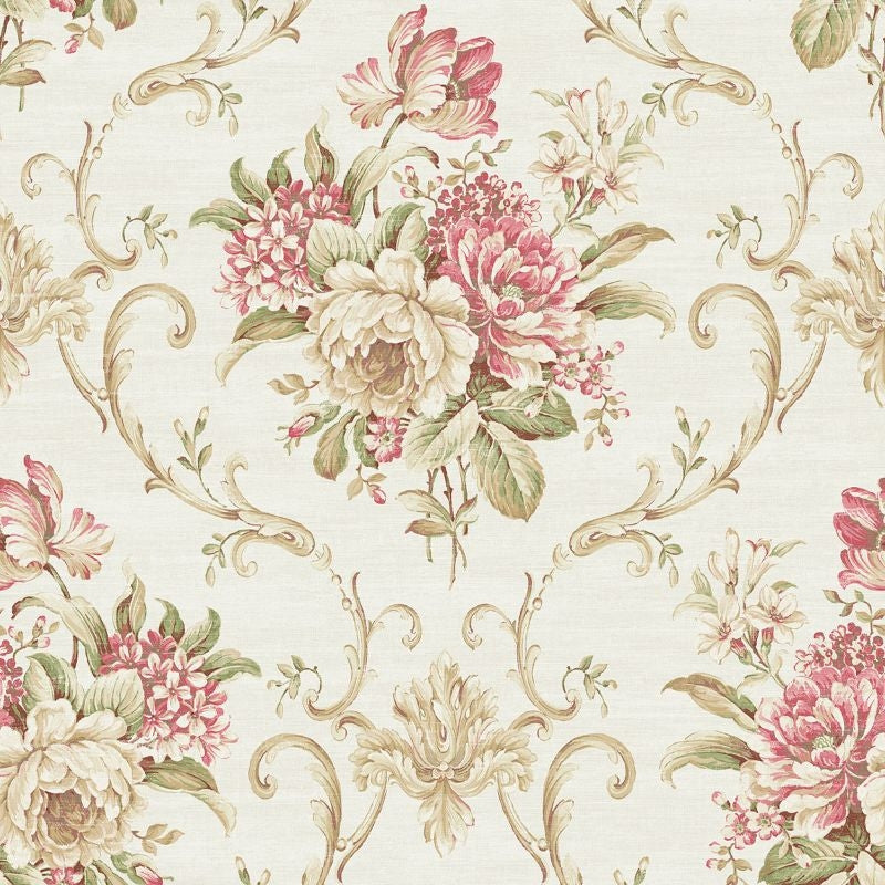 Shop RV20014 Summer Park Floral Cameo by Wallquest Wallpaper