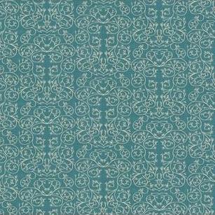 View GWF-3512.5.0 Garden Reverse Blue Botanical by Groundworks Fabric