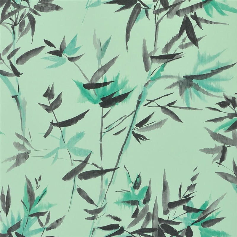 Sample PDG652-04 Bamboo, Jade by Designer Guild Wallpaper