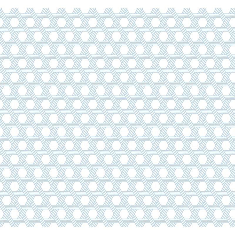 Acquire LN10202 Luxe Retreat Cabana Wicker Blue by Seabrook Wallpaper
