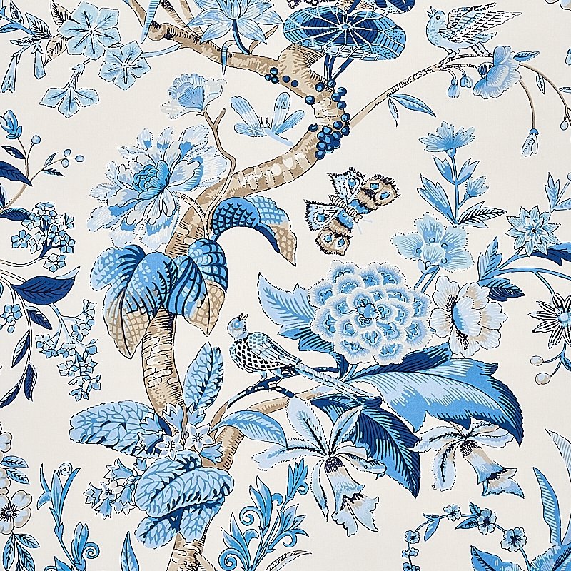 Save 1314003 Cranley Garden Blue Schumacher Fabric