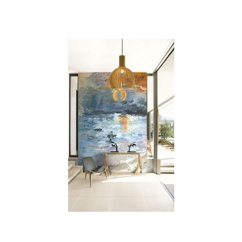 Save Fi72000M French Impressionist Nautical Sunset Mural Seabrook Wallpaper