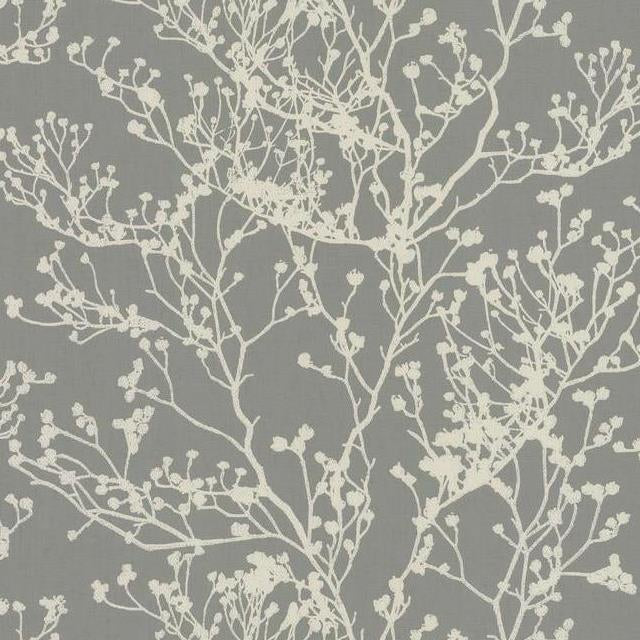 View HC7518 Handcrafted Naturals Budding Branch Silhouette Brown by Ronald Redding Wallpaper