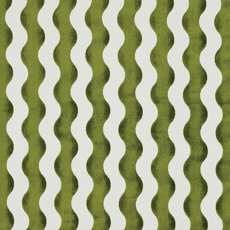 Purchase sample of 69422 The Wave, Lettuce by Schumacher Fabric
