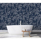 View ASTM3920 Katie Hunt Storybook Forest Denim Blue Wall Mural by Katie Hunt x A-Street Prints Wallpaper