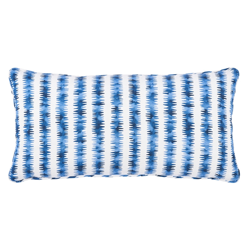 So18018213 | Cardiogram Pillow, Oxford Blue - Schumacher Furniture and Accessories