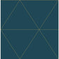 Sample 2904-24228 Fresh Start Kitchen and Bath, Twilight Teal Modern Geometric Wallpaper by Brewster