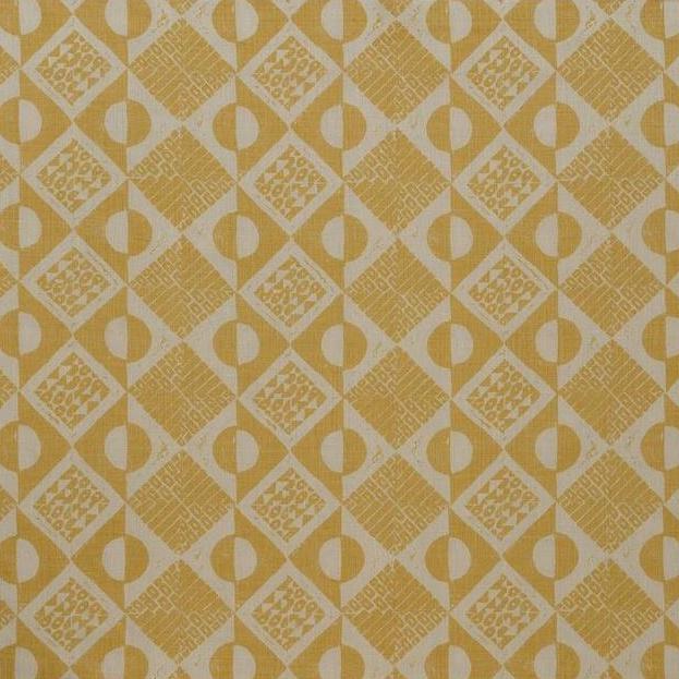 Save BFC-3666.40 Circles And Squares Ochre multipurpose lee jofa fabric Fabric