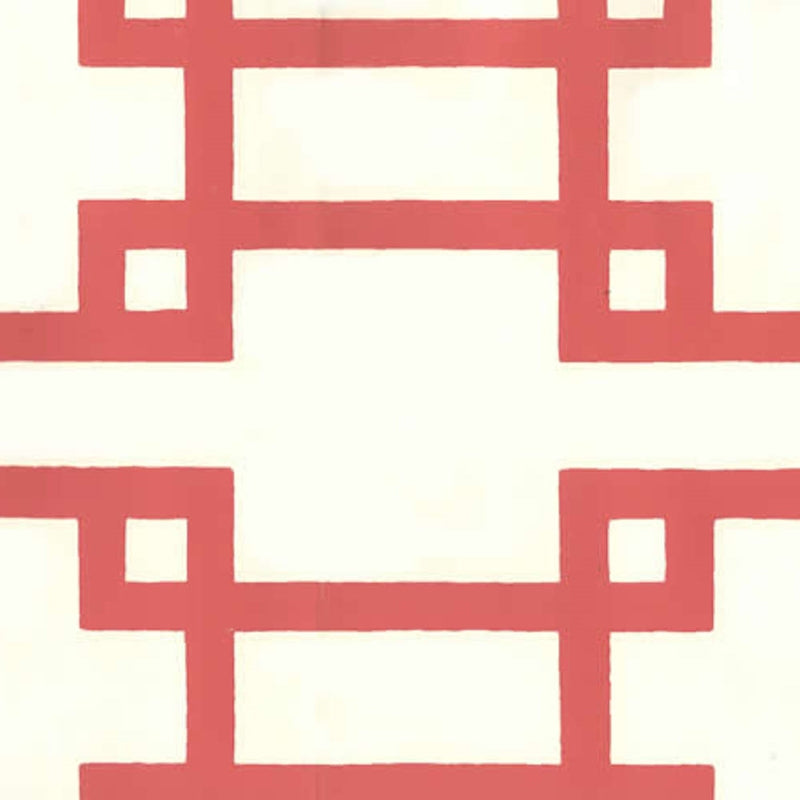 Sample 300403OWP Brighton, Orange On Off White by Quadrille Wallpaper