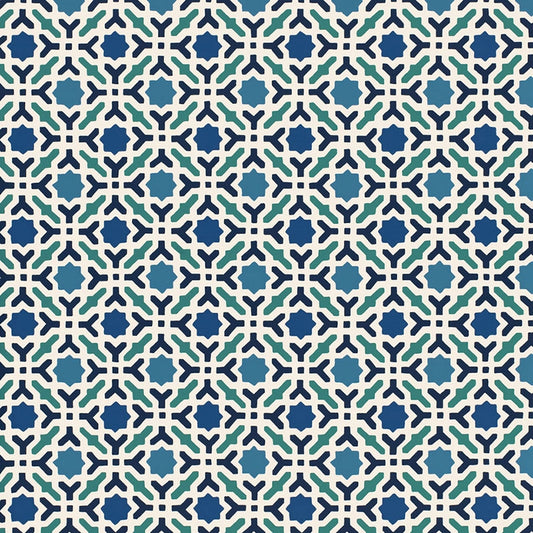 Shop 5005970 Serallo Mosaic Aegean Schumacher Wallpaper