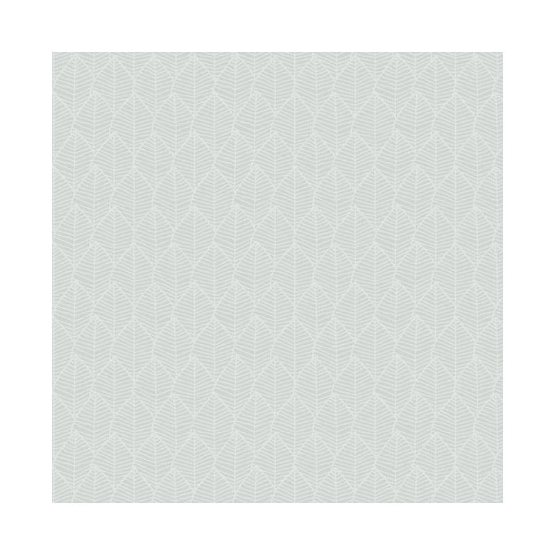 Sample - SO2484 Tranquil, Meditation Leaf color Cool Grey, Pearlescent by Candice Olson Wallpaper