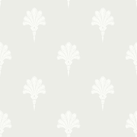 Find MB31627 Beach House Summer Fan White Sands Feathers by Seabrook Wallpaper