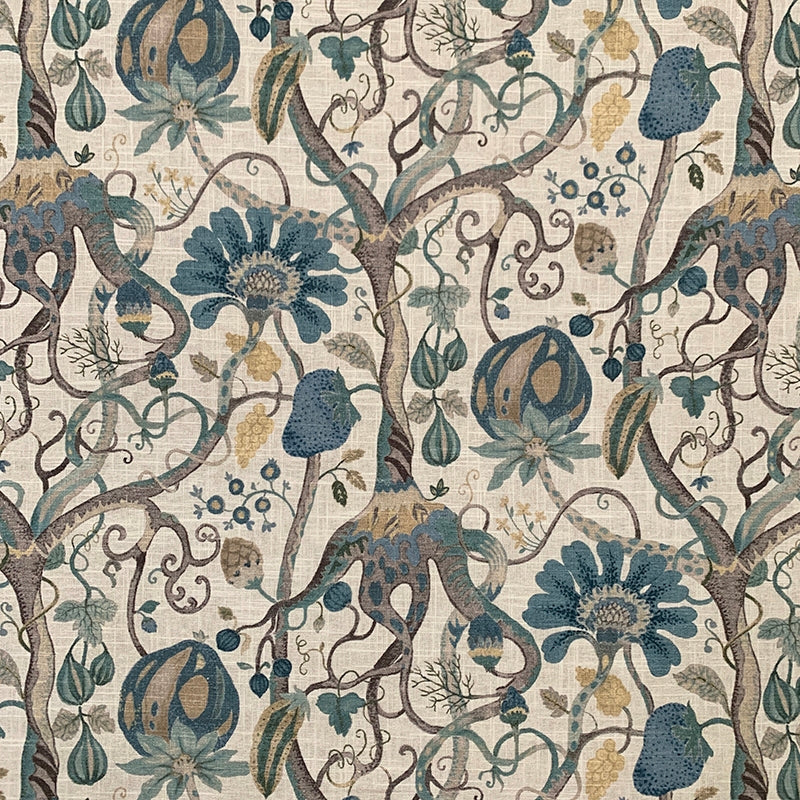 Select 10262 Rooted Oxford Blue Light Blue Magnolia Fabric