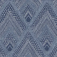 Sample RY30502 Boho Rhapsody, Panama Boho Diamonds Coastal Blue Seabrook Wallpaper
