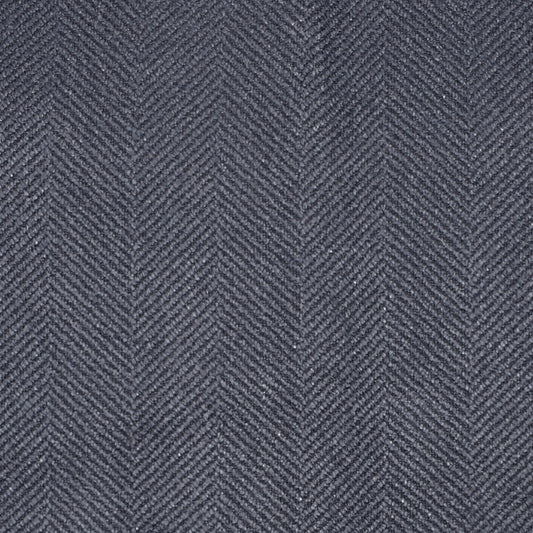 View S2365 Midnight Blue Herringbone Greenhouse Fabric