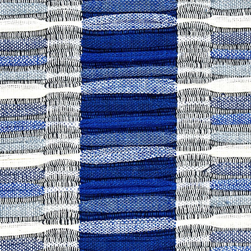 Order 78822 Palopo Hand Woven Stripe Azul Schumacher Fabric