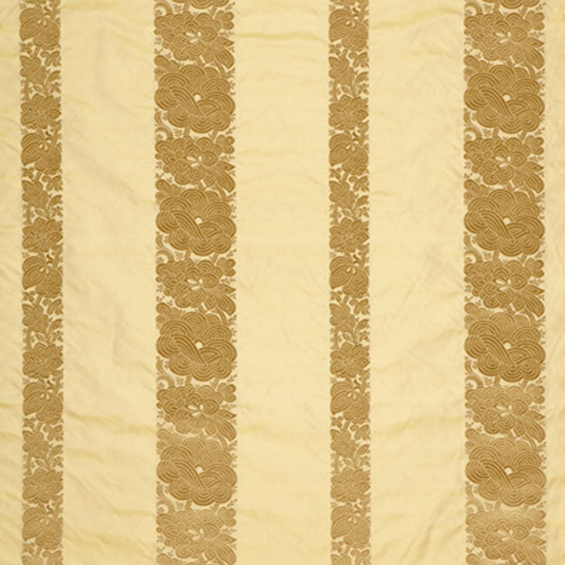 Shop 64434 Mandarin Silk Stripe Gold Dust by Schumacher Fabric