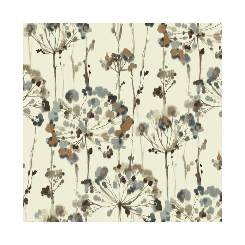 Sample - CN2100 Modern Artisan, Flourish color Cream, Floral by Candice Olson Wallpaper