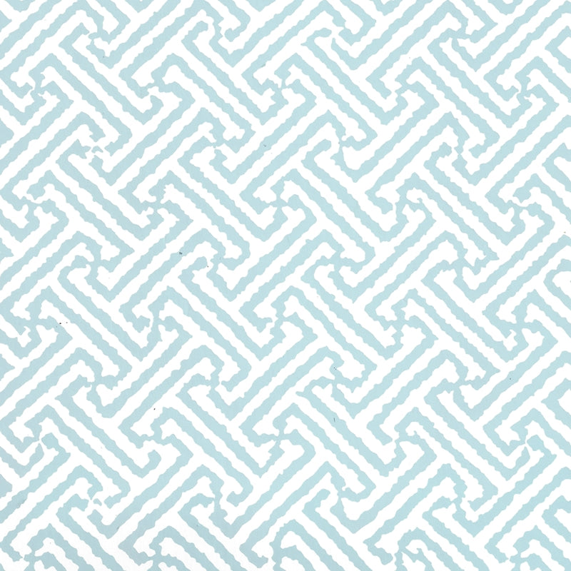 Sample 6890WP-07 Java Java, Blue,White by Quadrille Wallpaper
