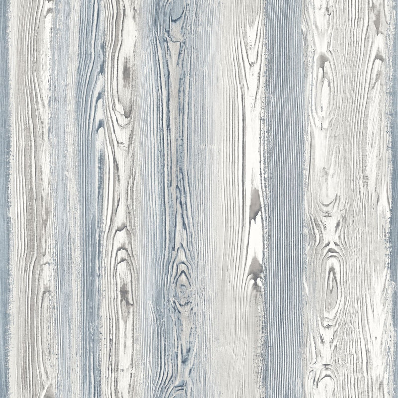 Sample DD148626 Design Department, Cady Blue Wood Panel Wallpaper by Brewster