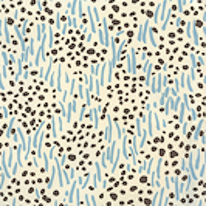 Sample 3030-04WP Trilby, New Blue Brown by Quadrille Wallpaper