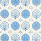 Acquire 5012282 Chamba Crown Sisal Blue Schumacher Wallcovering Wallpaper