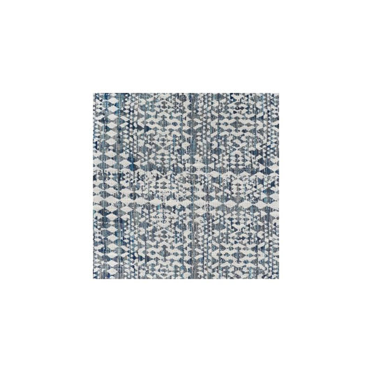 Order S3999 Azure Blue Geometric Greenhouse Fabric