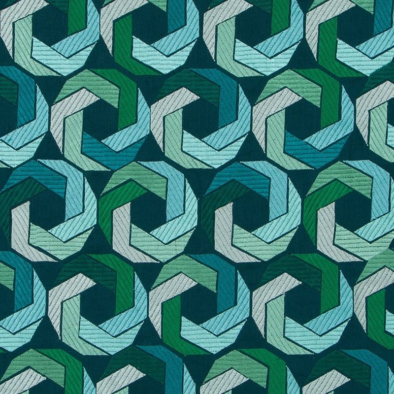 253886 | Ring CycleTourmaline - Beacon Hill Fabric