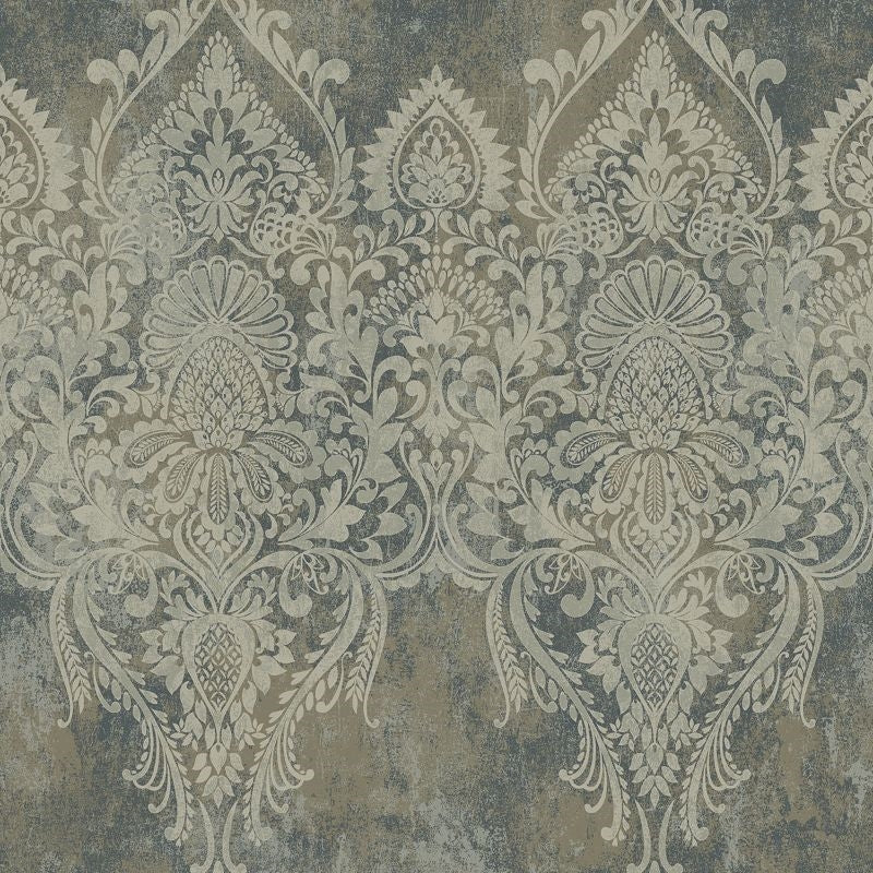 Sample RN71700 Jaipur 2 Large Paisley Stripe Wallquest