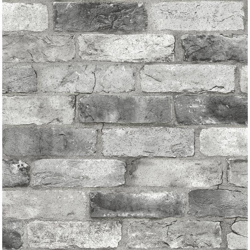 Find NUS3550 Grey London Brick Abstract Peel and Stick by Wallpaper