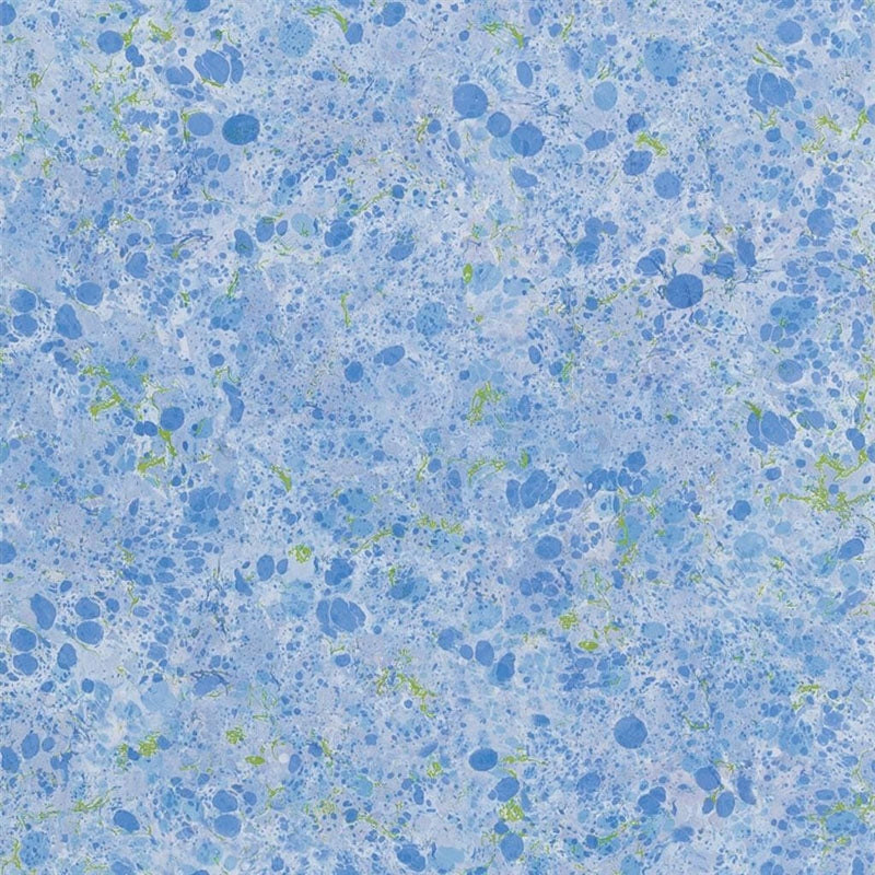 Sample PDG1025-01 Lustro Cerulean by Designer Guild Wallpaper