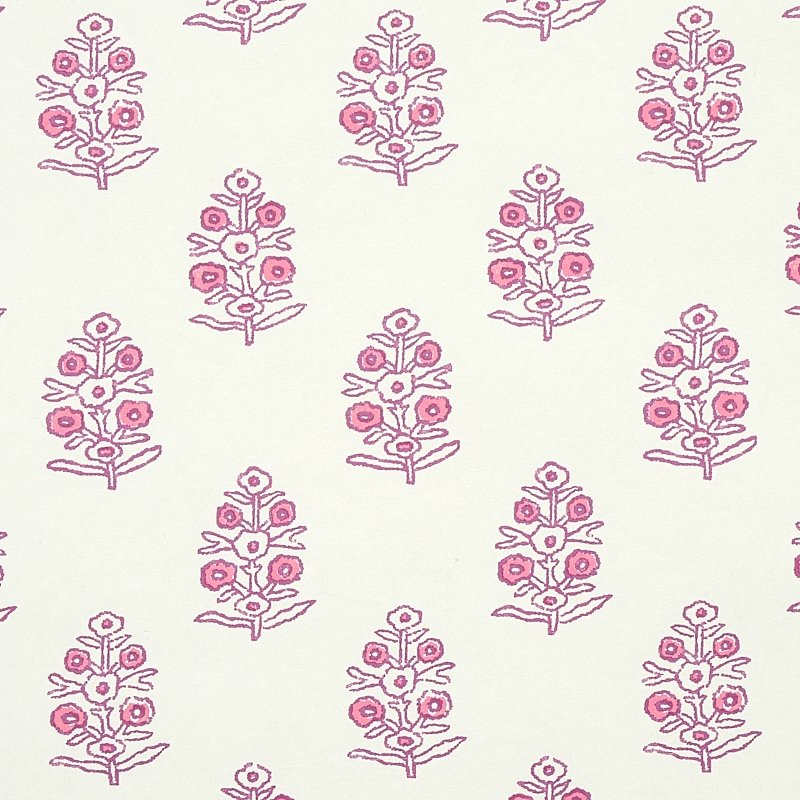 Shop 5011932 Aditi Pink Schumacher Wallcovering Wallpaper