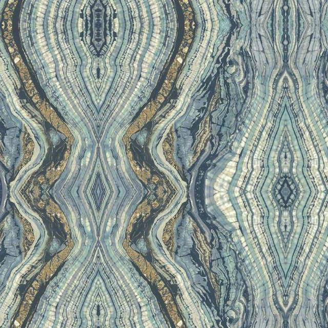 Select BH8398 Kashmir Kaleidoscope color Blues Textures by Antonina Vella Wallpaper