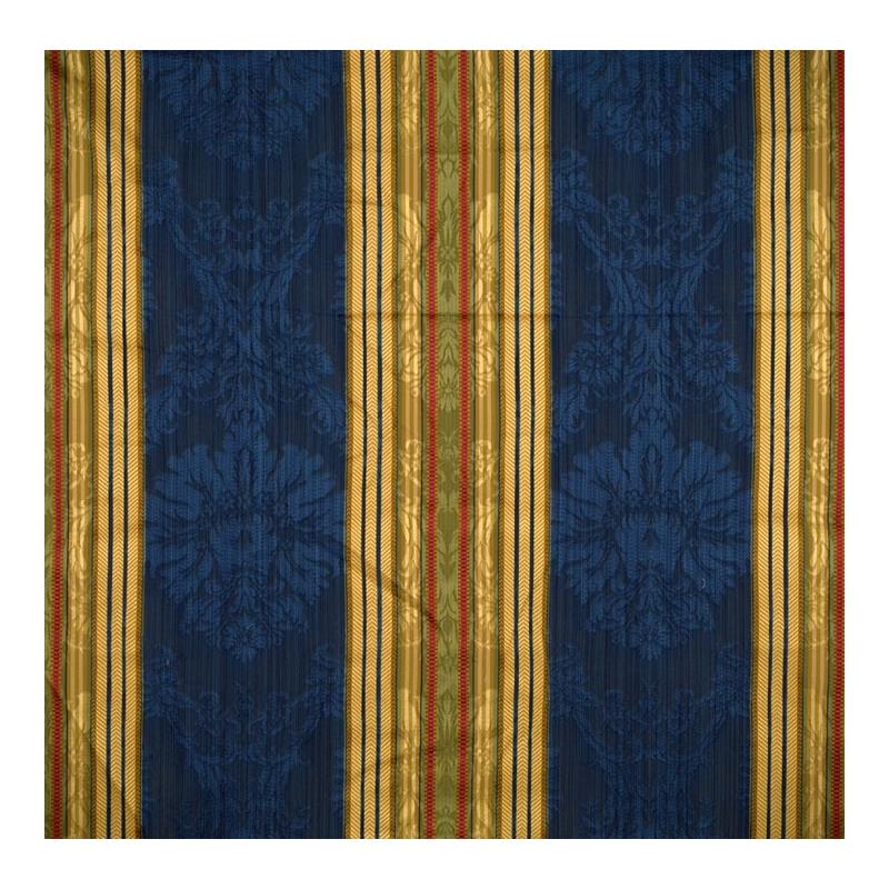 Sample 26166-004 Santa Margarita, Multi On Cobalt by Scalamandre Fabric (SC 000426166)